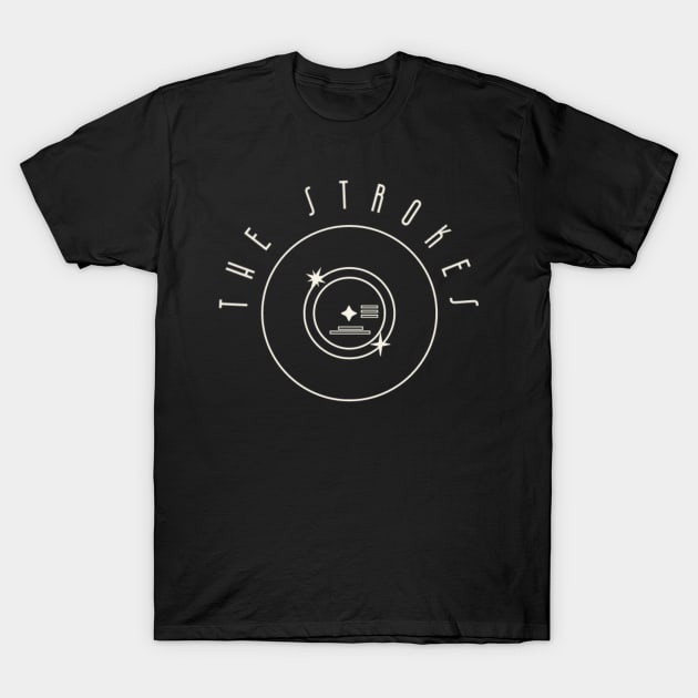 The Strokes / Vinyl Records Style T-Shirt by GengluStore